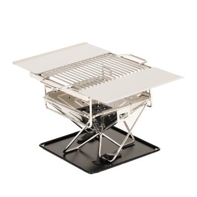 NBQ-TK17 プラス焚火グリル 焚火 BBQ 一人 ひとり ソロ 収納バッグ付 ファイアグリル | 