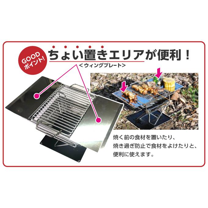 NBQ-TK17 プラス焚火グリル 焚火 BBQ 一人 ひとり ソロ 収納バッグ付 ファイアグリル |  | 03