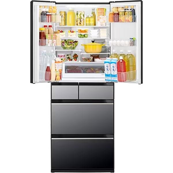 大阪限定設置込み R-HXC62T-X日立 まん中冷凍 冷蔵庫 6ドア 617L