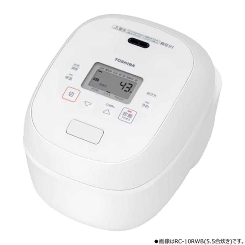 RC-18RWB-W 東芝 TOSHIBA 炎匠炊き 真空IH炊飯器 銅かまど丸釜 1升炊き