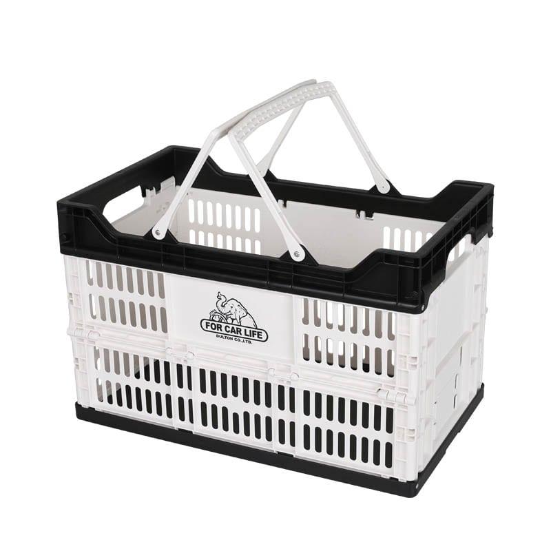 sd-dt-v22-0505 DULTON ダルトン フォールディング ショッピング バスケット V22-0505GY FOLDING SHOPPING BASKET 30L GRAY｜keep｜08