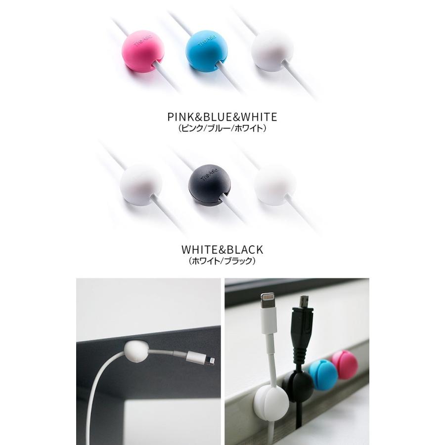 SD-LT47008 ケーブルホルダー Magnetic Cable Dot マグネティックケーブルドット 3個セット ホワイト・ブラック |  | 01