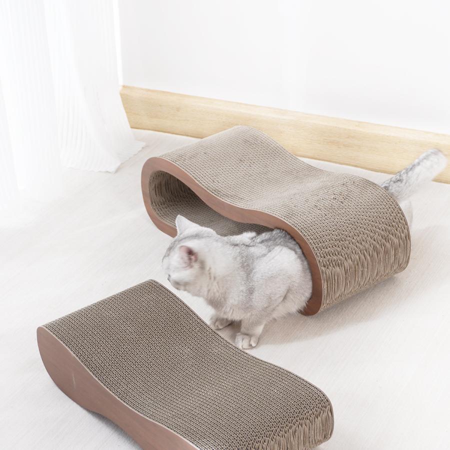 猫 爪とぎ 爪研ぎ ダンボール おしゃれ インテリア 円形 丸形 大きいサイズ 可愛い キャット ネコ 床置き おもちゃ 段ボール | 