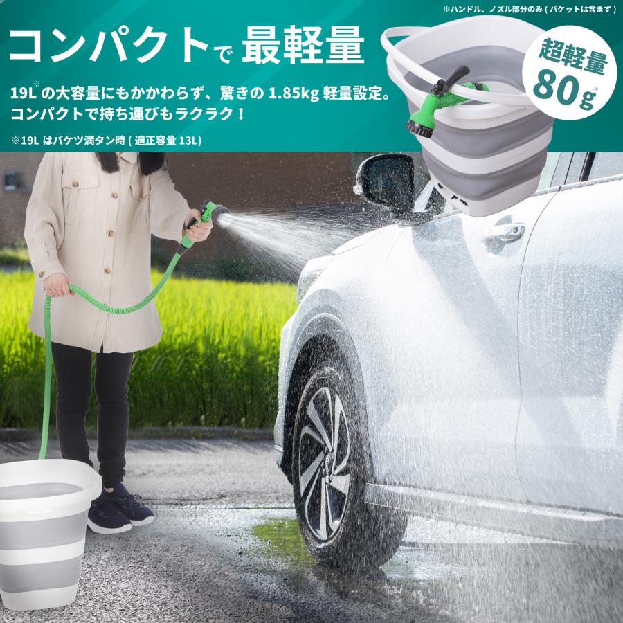 高圧洗浄機 コンパクト コードレス USB充電式 フォームガン 水道接続