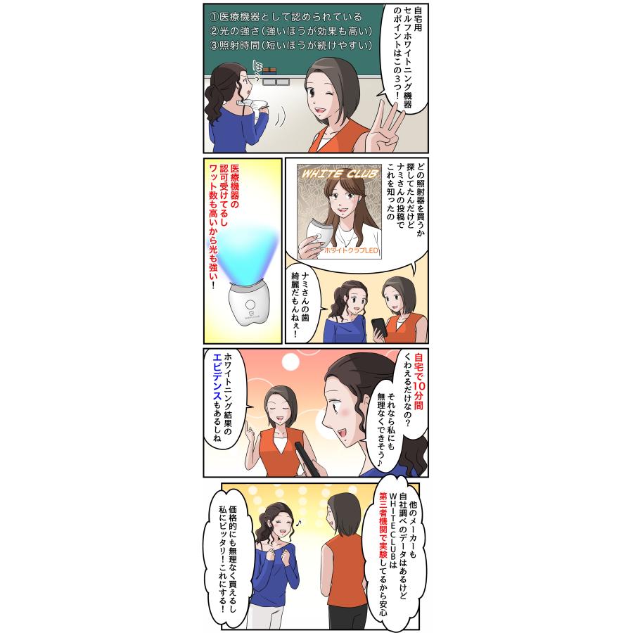 ホワイトニング LED照射器 本体のみ ホームホワイトニング セルフホワイトニング 自宅 歯 スパークリングイレーサー ホワイトクラブ |  | 19