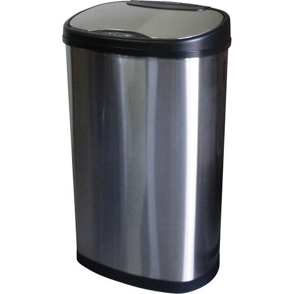 SR-ELT5012 イー・エム・エー SunRuck サンルック センサー自動開閉式 2分別 分別ごみ箱 電動ゴミ箱 50L シルバー 非接触 ウィルス対策 衛生的 | 