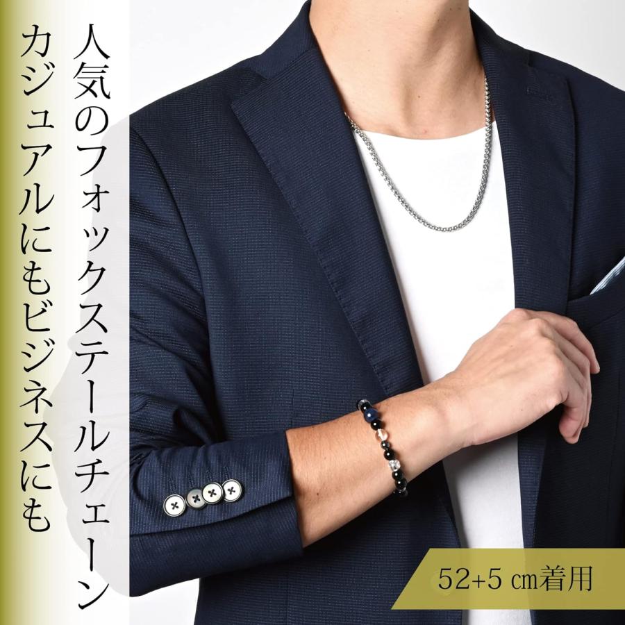 [Alles] 磁気ネックレス 管理医療機器 安心の日本製 メディカルジュエリー アレルギー対応サージカルステンレス フォックステール |  | 01