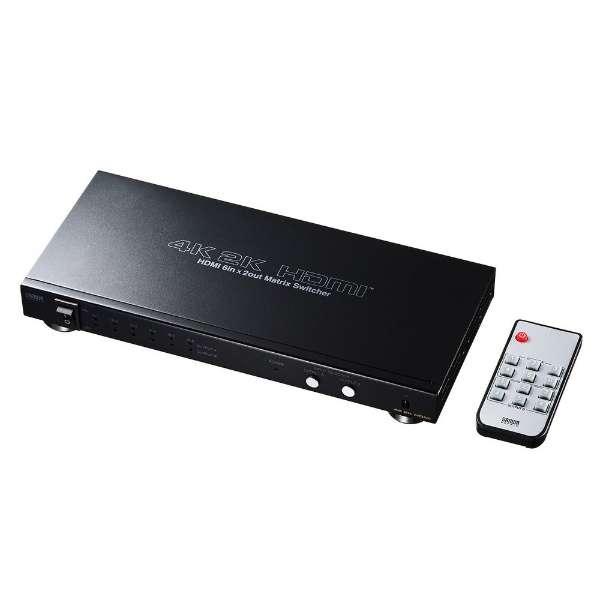 分配器・切替器 Sanwa Supply HDMI 6in 2out SW-UHD62N SW-UHD62N サンワサプライ SANWA SUPPLY HDMI切替器 6入力2出力