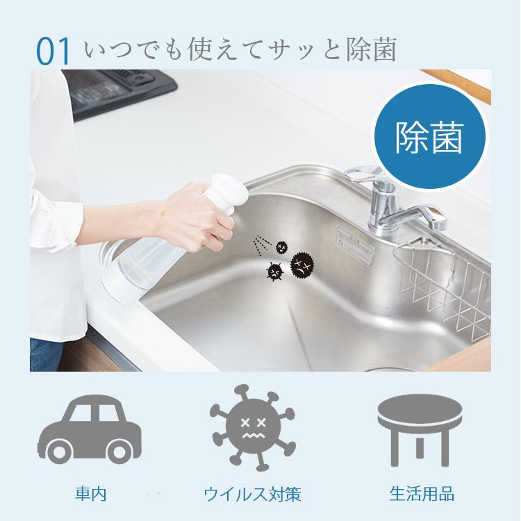 ジアイレーサー 次亜塩素酸水 生成器 バッテリー内蔵スプレー式  