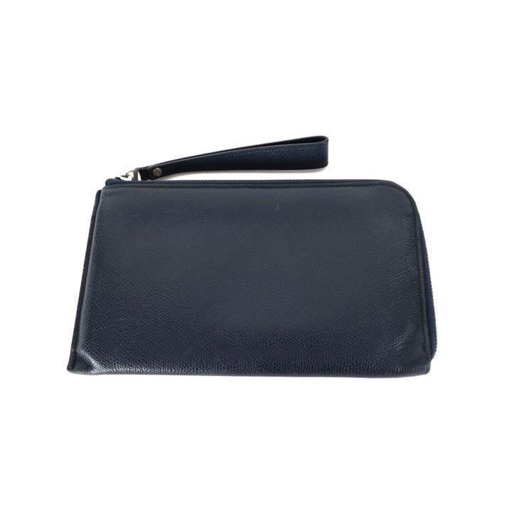 ヴァレクストラ ラウンドファスナー 長財布 ブラウン レザー Valextra