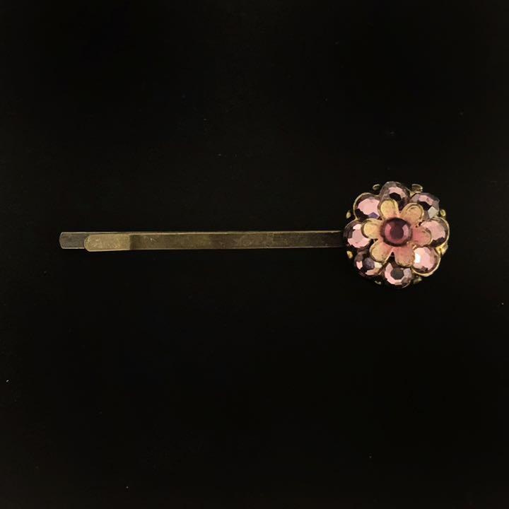 Michal Negrin 　ミハエルネグリン　ヘアピン　ヘアアクセサリー　アンティーク　パープル　紫 | Michal Negrin