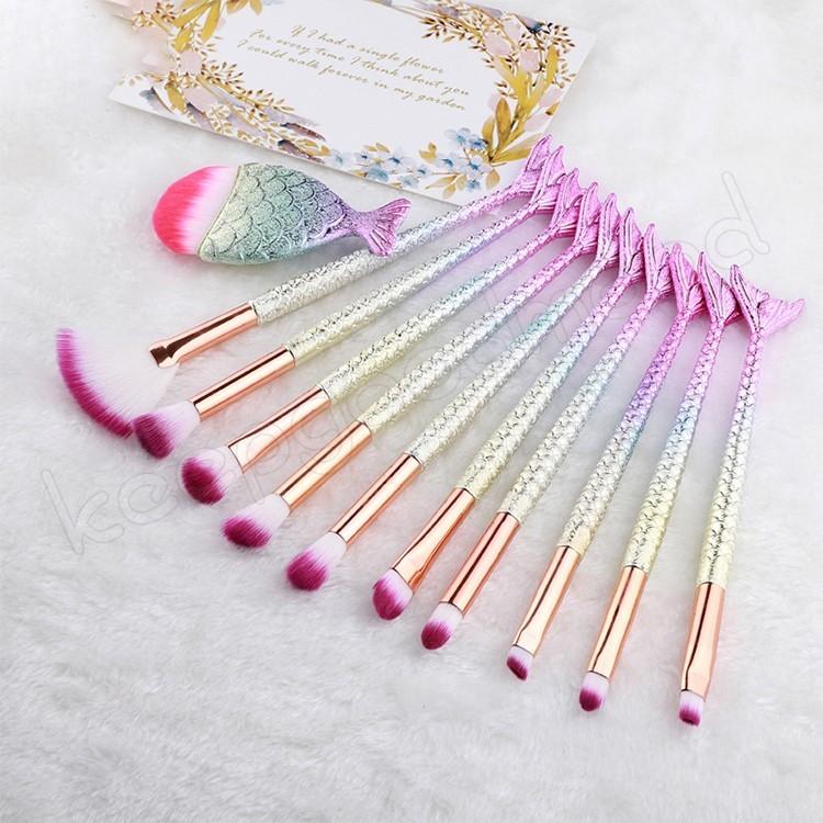 メイクブラシ 11本セット マーメイド 化粧 アイシャドウ チーク ファンデーション 携帯 初心者 プロ かわいい アイメイク アイシャドウ Qyy Keepgoodmood 通販 Yahoo ショッピング