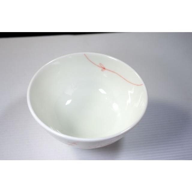 CW033 Flower Line　ご飯茶碗　小　赤 |  | 01