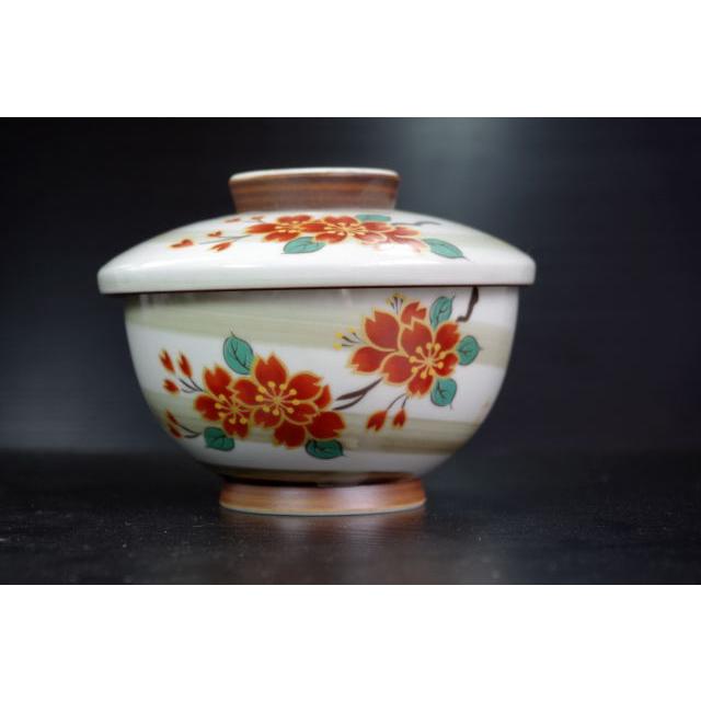 CW084 有田「祥窯」の「京都」　桜　蓋付ご飯茶碗★アウトレット品こみ★ |  | 04