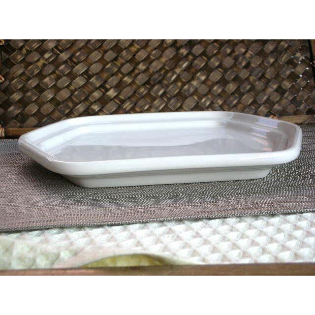 GT024　アイボリークリーム六角ランチプレート大　★アウトレット品★ |  | 02