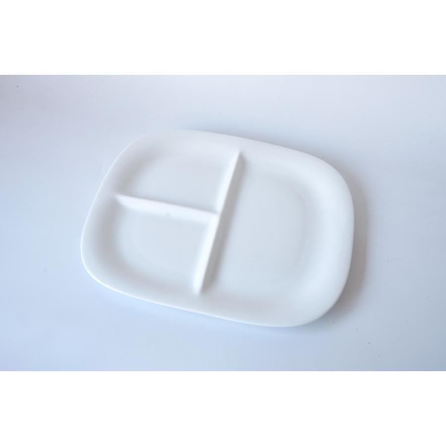 GT141　フチがまるっこい長角ランチプレート　アウトレット品こみ | 