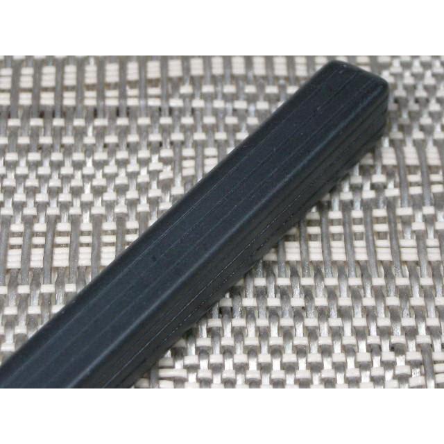 HO066　洗って使える耐熱200℃ブラックストライプ角箸22.5cm１０膳 |  | 01