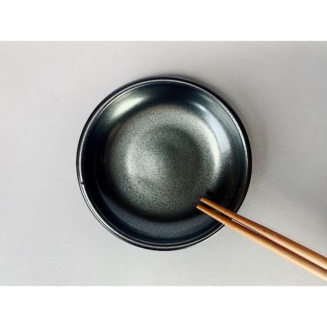 HO104　黒結晶玉渕３０小皿TOH アウトレット品 |  | 02