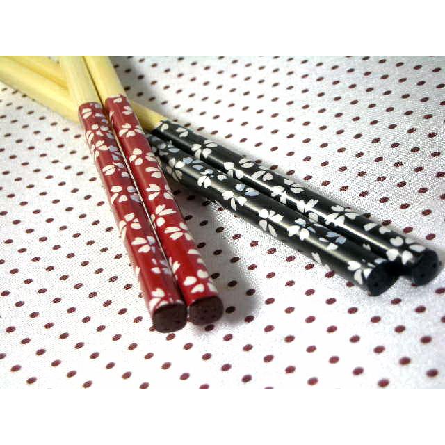 HO114　白竹菜箸　桜吹雪　2膳セット | 