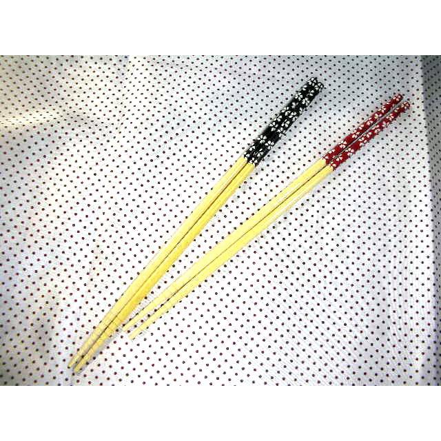 HO114　白竹菜箸　桜吹雪　2膳セット |  | 01