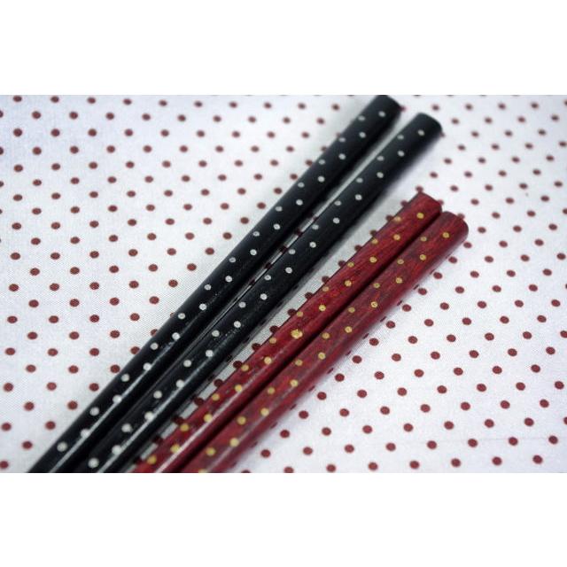 HO140　漆水玉　朱色　箸 |  | 01