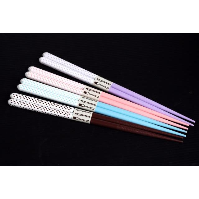 HO178　食洗機OK！シャルマンドットネオ・ブルー21cm箸（写真の中のブルー1膳の値段） |  | 01