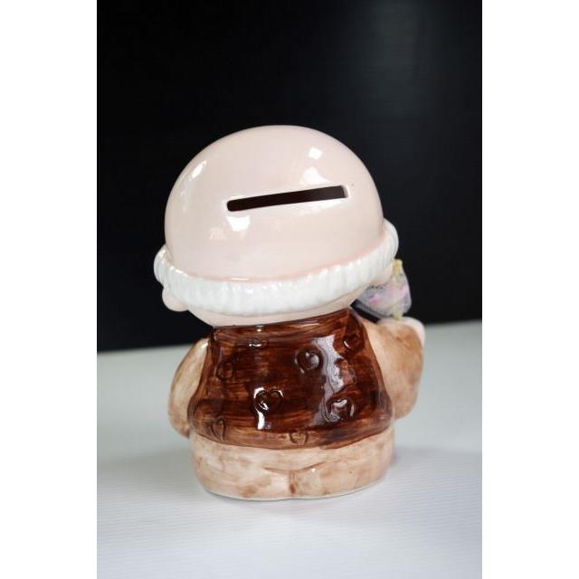 花持ちバンク　おじいちゃん　ＨＳ−１４７　ＯＪ  [陶磁器/お爺ちゃん/貯金箱/敬老の日/誕生日/贈り物/かわいい/インテリア/雑貨] |  | 01