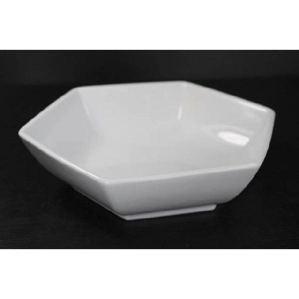 KB018 白六角18.4ｃｍ煮物鉢DKZ★アウトレット品★ | 