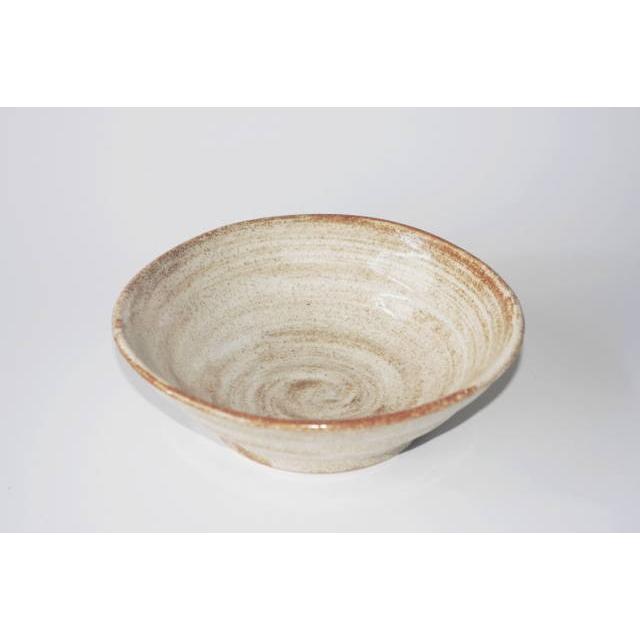 KB042　彩華茶粉引白刷毛４５小鉢　 [美濃焼/日本製/陶磁器/和食器/和風/中鉢/ライトブラウン/シリーズ/丸/居酒屋/旅館/料亭/業務用] | 