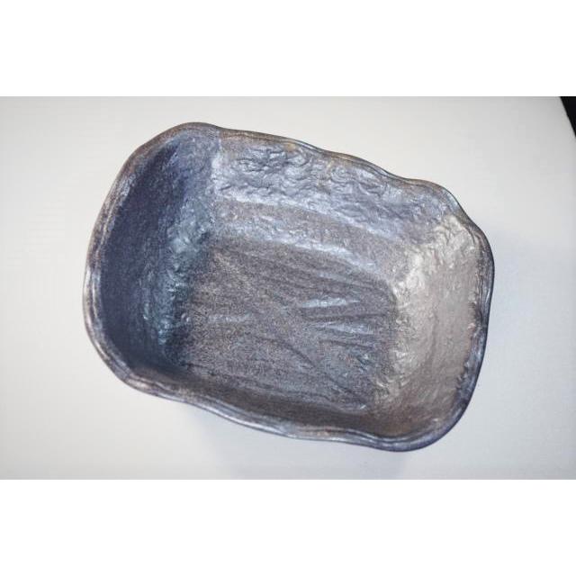 KB102　和心18cm長角煮物鉢　黒＆白  [美濃焼/日本製/陶磁器/和食器/和風/角鉢/中鉢/おしゃれ/小鉢/レストラン/料亭/旅館/アウトレットこみ] |  | 01