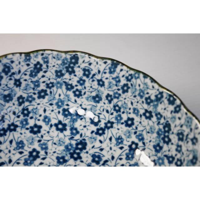 KB112藍染小花17ｃｍ菊型５５ボール・煮物鉢★アウトレット品★ |  | 02