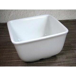 KB136 白い食器　白磁９．８ｘ９．８cm角深鉢 | 