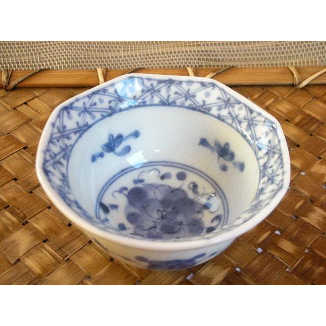 KB151 八角珍味鉢・格子花紋＆高麗草花HDA★アウトレット品こみ★ |  | 01