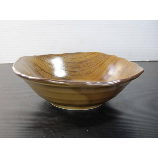 KB173 木目48角浅鉢　薄茶 ★アウトレット品★ |  | 01