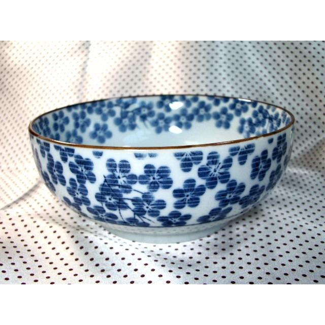 KB176 染付け早春15.8cm煮物鉢・サラダボウル | 