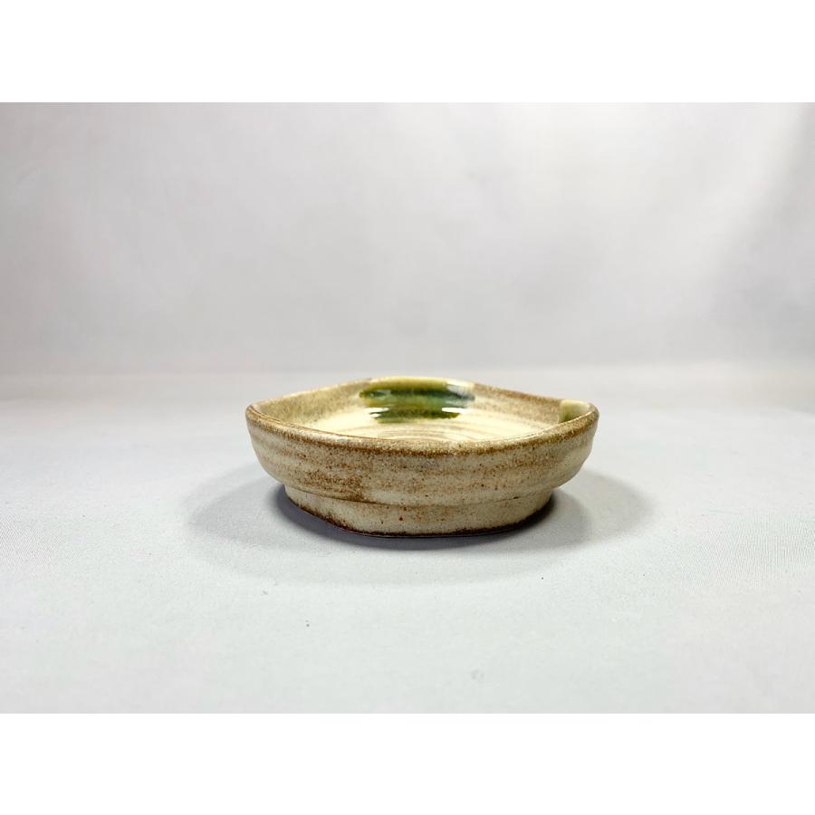 彩華さび白織部刷毛豆皿  [美濃焼/日本製/陶磁器/和風/ブラウン/茶色/小皿/深皿/漬物/薬味/副菜/タレ/居酒屋/旅館/料亭/業務用/レストラン] |  | 02