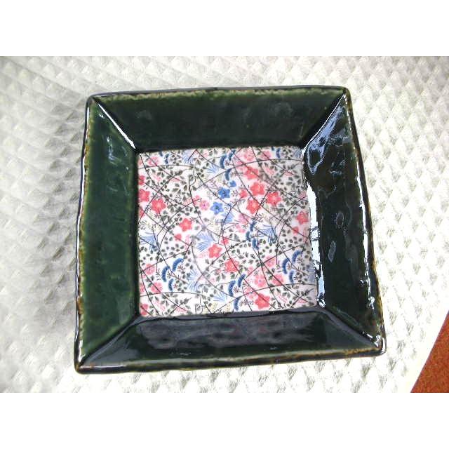 織部錦織正角皿中15.4cm★アウトレット品こみ★DBH  KZ044 |  | 01