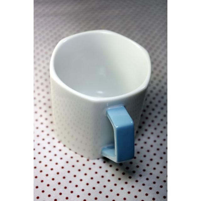 MC008　六角切立マグカップ・青ハンドル　★アウトレット品★ |  | 02