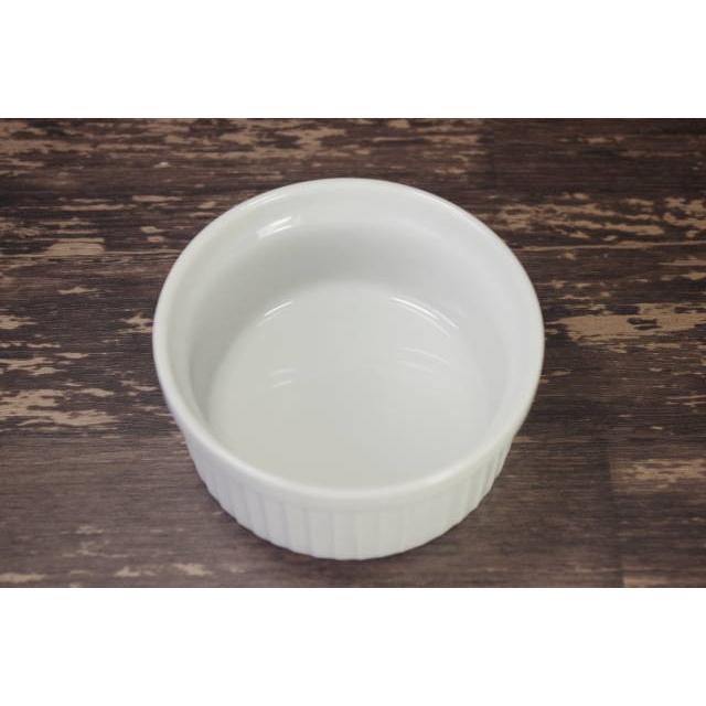 ★5個セット★白８ｃｍスフレカップ・グラタン　[美濃焼/日本製/陶磁器/ホワイト/ココット/ビュッフェ/デザート/ソース/レストラン/業務用/アウトレット] |  | 01