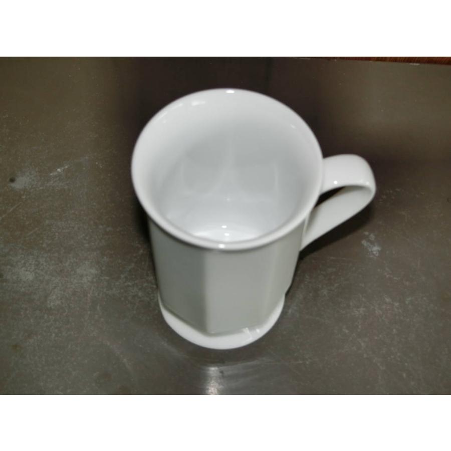 MC079　白さが目立つ白磁八角高台マグ  [美濃焼/日本製/陶磁器/アウトレットこみ] |  | 01