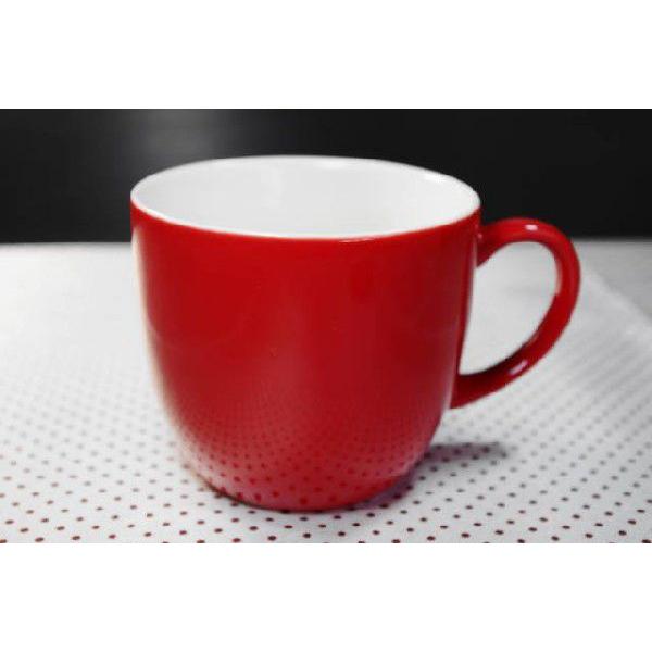 MC128　落ち着いたレッド・スープカップ・マグカップ　アウトレット品 | 