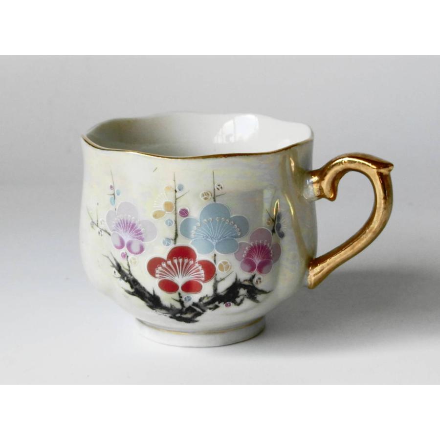 MC139　梅パールラスターコーヒーカップ　アウトレット品 | 