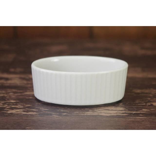 ★3個セット★白い食器・長めの楕円スフレ8.8cm　[美濃焼/日本製/陶磁器/洋食器/ココット/ホワイト/オーバル/ビュッフェ/レストラン/業務用/アウトレット] |  | 02
