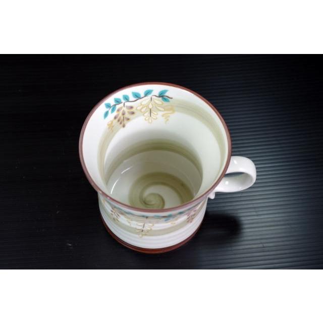 MC172　有田「祥窯」の「京都」　藤　マグカップ   [有田焼/日本製/陶磁器] |  | 01