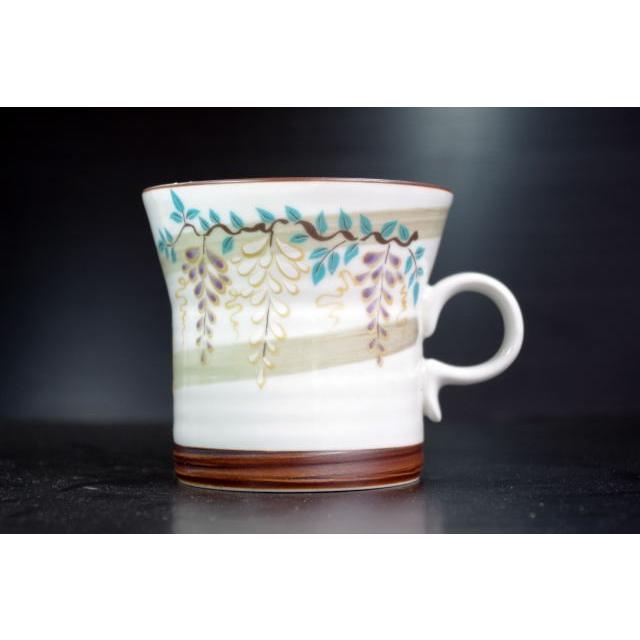 MC172　有田「祥窯」の「京都」　藤　マグカップ   [有田焼/日本製/陶磁器] |  | 02