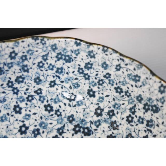 藍染小花20.5ｃｍ菊型68鉢・煮物鉢・サラダボウル  [美濃焼/日本製/陶磁器/和食器/和風/大鉢/中鉢/青/ブルー/丸/器/うつわ/かわいい/おしゃれ/アウトレット] |  | 02