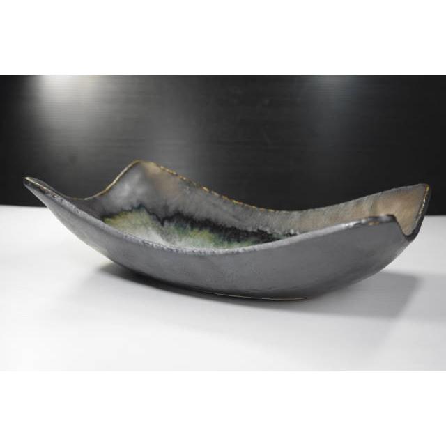 OB085 マス入長角鉢25.4ｃｍ　窯変金彩 |  | 01