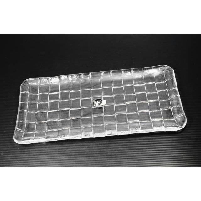 レクタングル300CR　26cm　F-49721  [クリスタルガラス/洋食器/洋風/プレート/長角皿/大皿/ランチ/カフェ/レストラン] | 