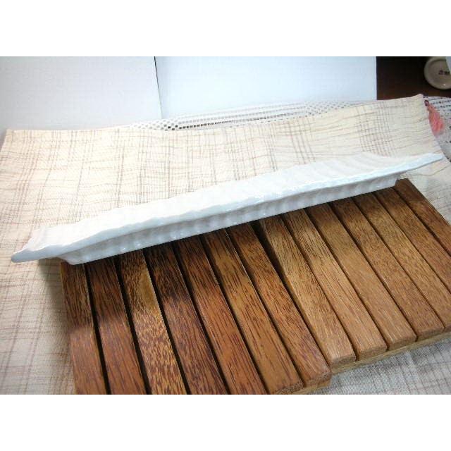 OZ042 フォールド尺一付出皿　白 寿司皿★アウトレット品★ |  | 02