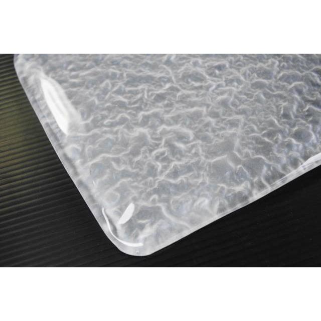 F-７１１２１石目レクタングルプレート  [日本製/手作りガラス/津軽びいどろ/長角/平皿/大皿/サービング/プラター] |  | 02